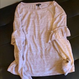 Long Sleeve Pink/Cream Light Weight Top